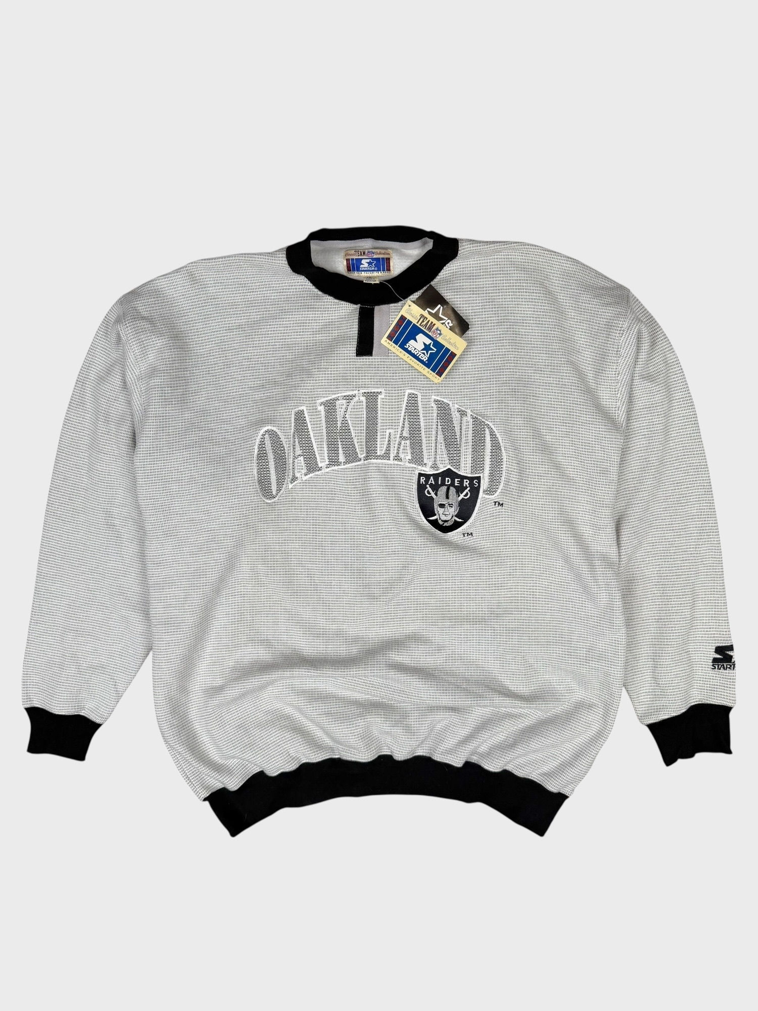Vintage 90s XL Starter Oakland Raiders Sweatshirt (NWT)