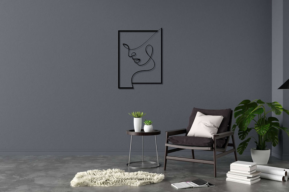 One Liner Abstract Art Wall Decor