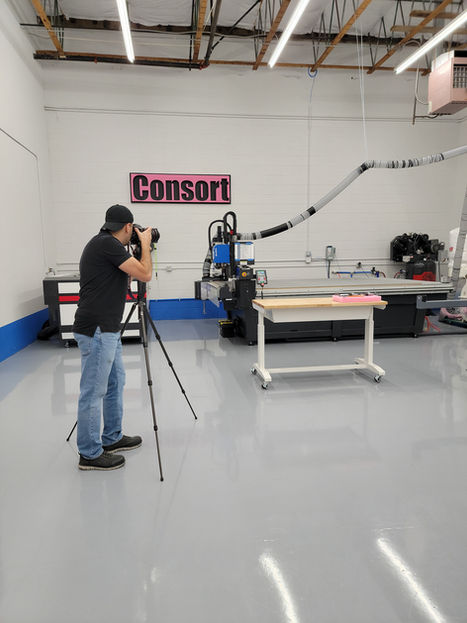 Commercial and product photographer Hrach Hovhannisyan captured behind the scene in Hillsboro, Oregon