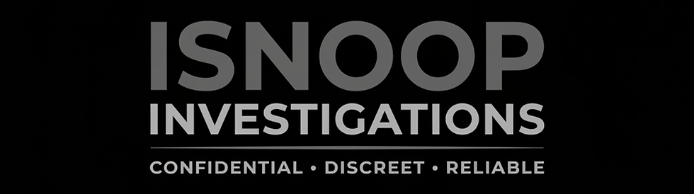 ISNOOP Investigations Logo - Confidential Discreet Reliable