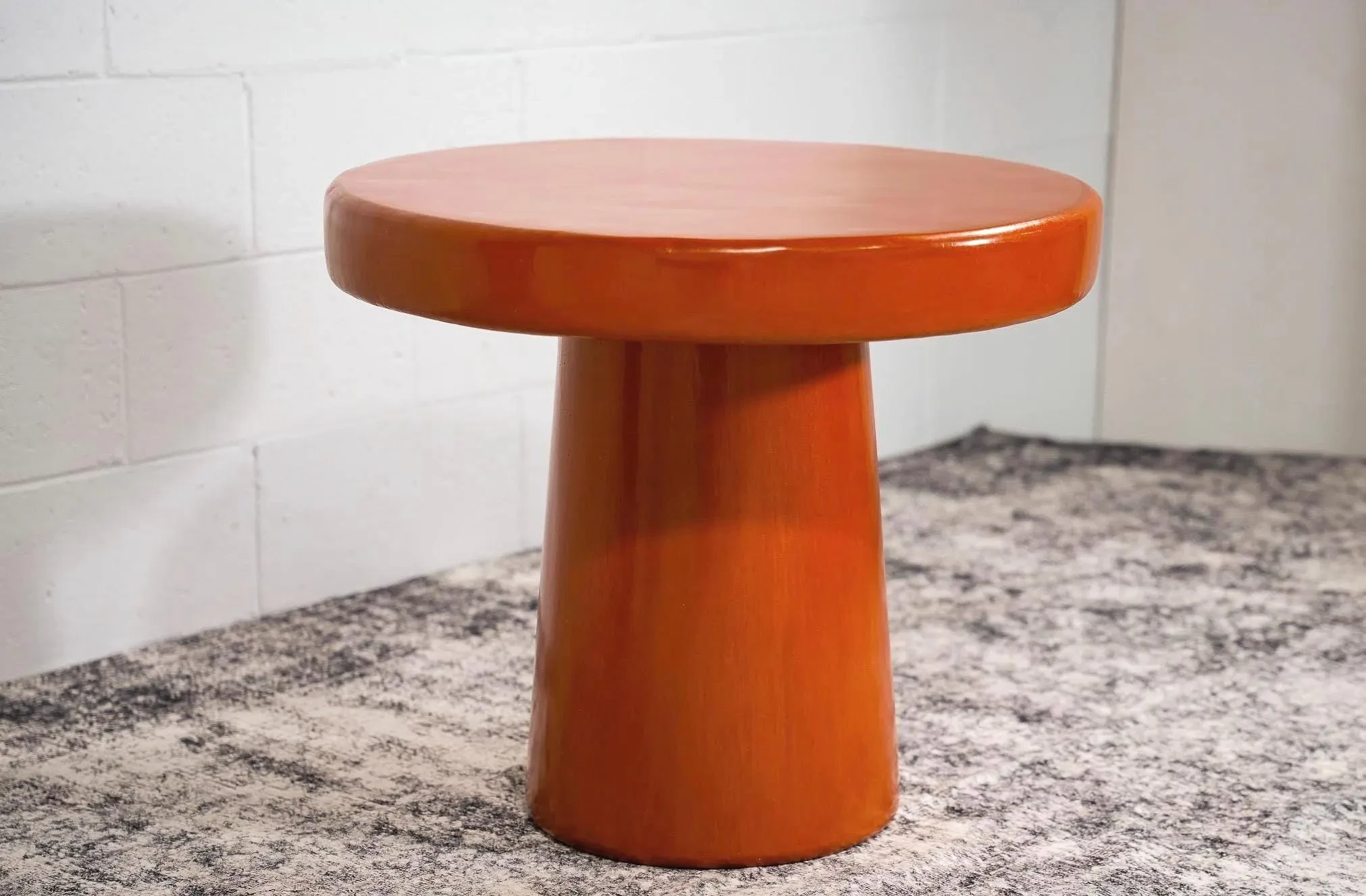 Handcrafted Moroccan Tadelakt Plaster Table