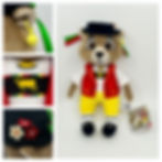 Meli the Marmot in Appenzell clothes