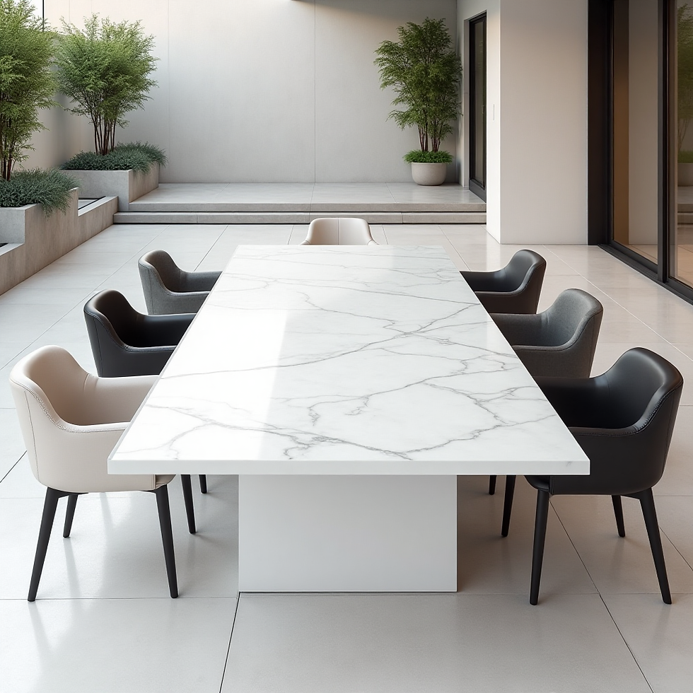 Özel Üretim Mermer Yemek Masası