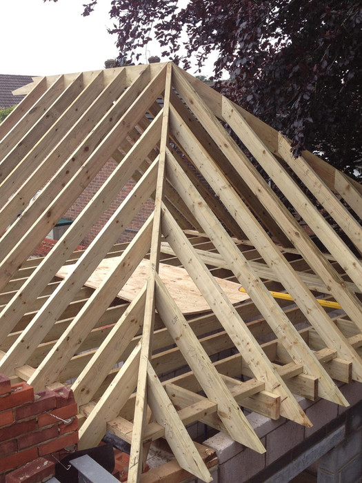 Oak Timber Frames, Cut Roof, Bespoke Deign and Build Rotherham Barnsley Yorkshire