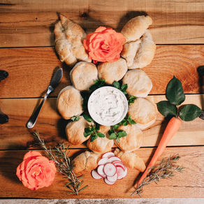 Vegan Bread & Biscuit Board Idea "Bunny Biscuits" 