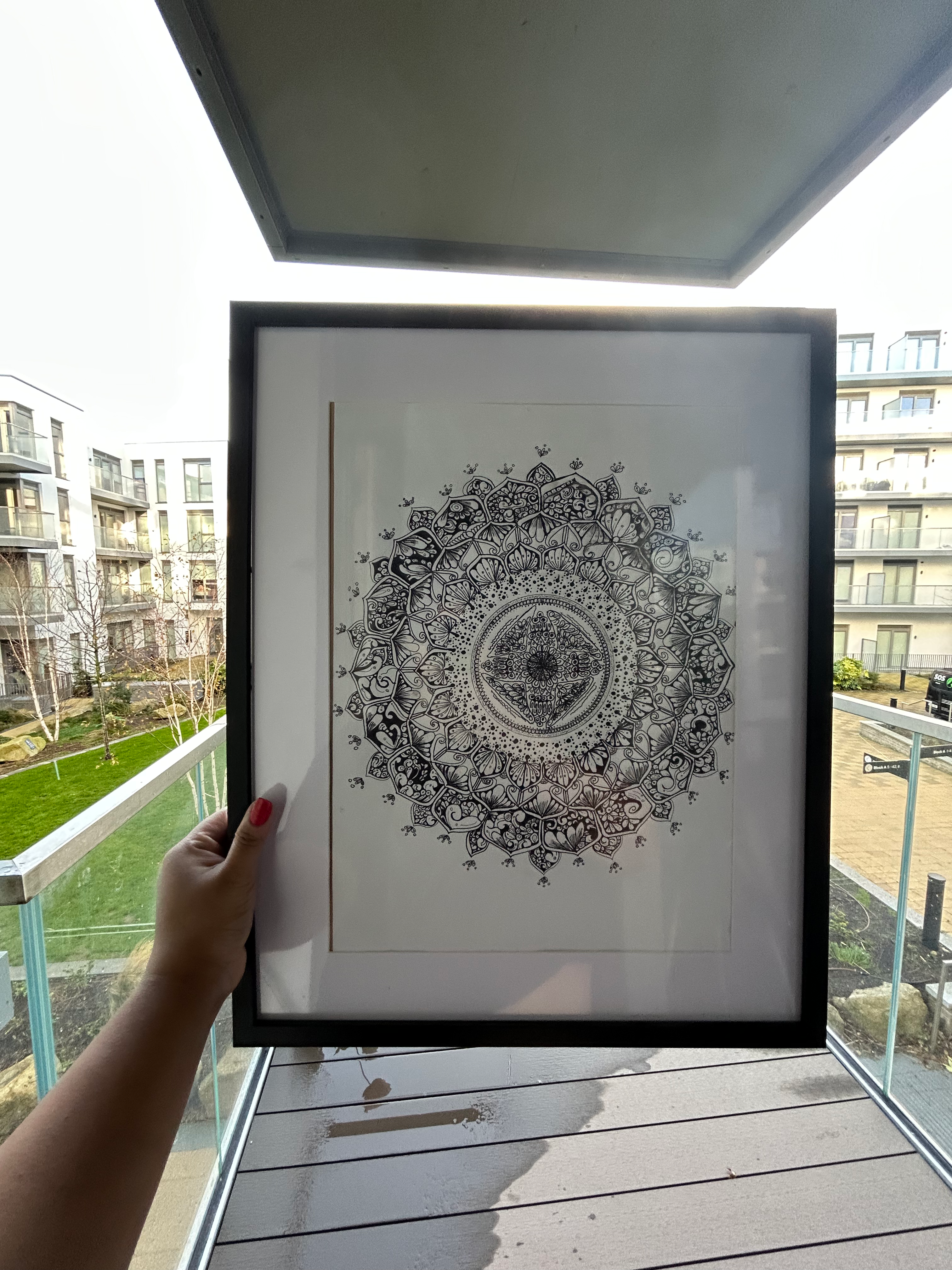 Hand drawn A3 size