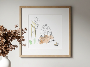 似顔絵【Portrait】やさしい色彩で紡ぐ　ナチュラルなポートレート