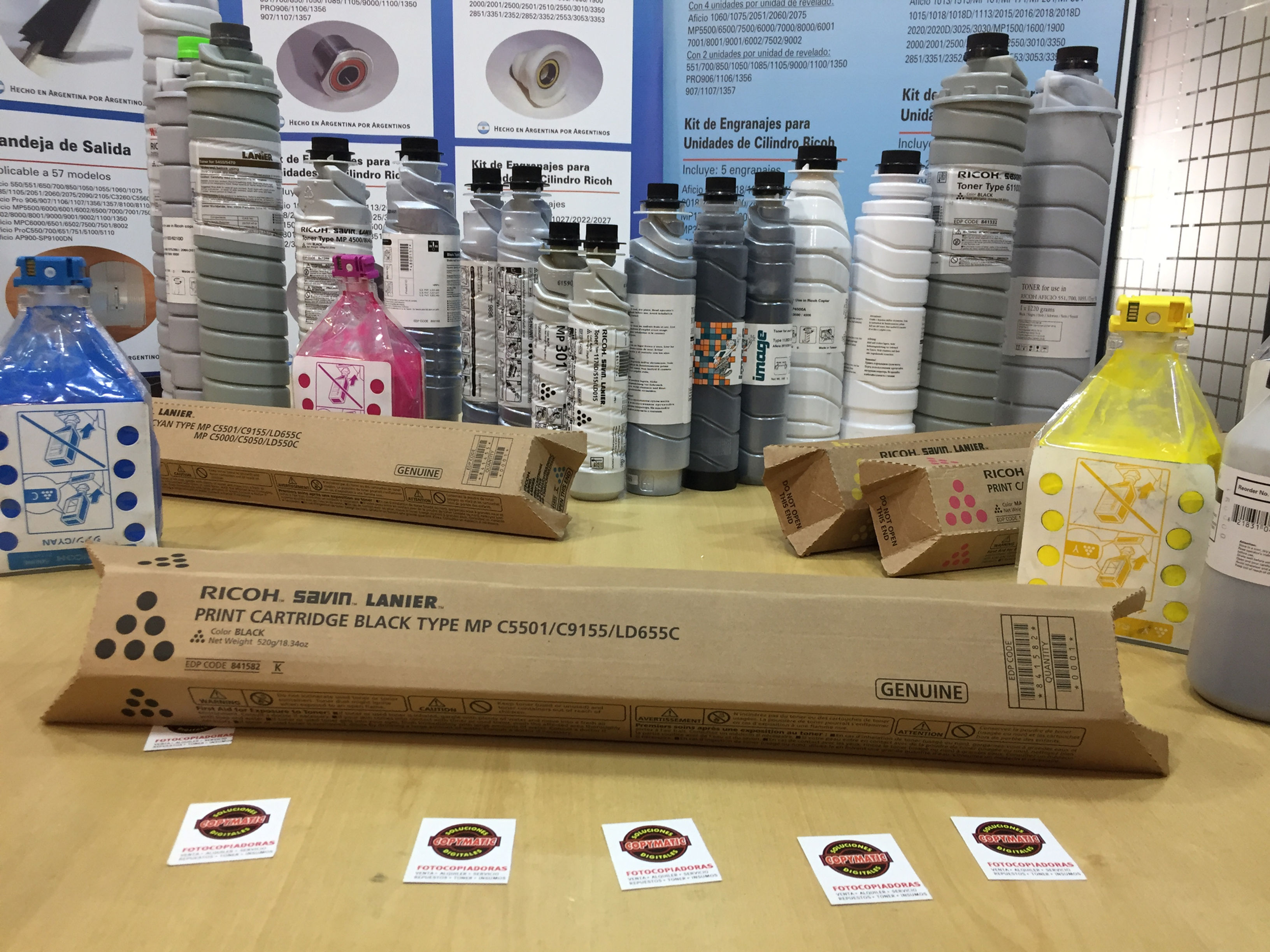 Toner Original Ricoh Mp C5000 5501 Negro Cyan Amarillo Magenta