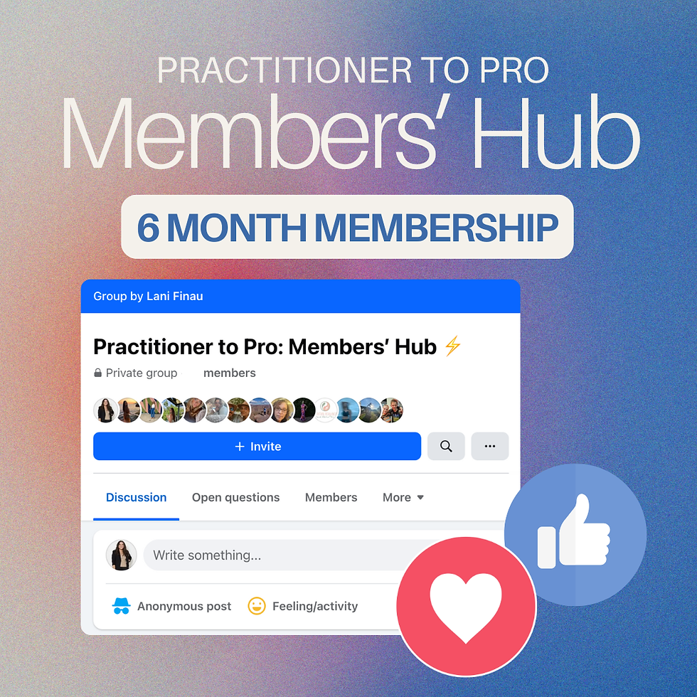 6 Month Membership: Practitioner to Pro Members' Hub