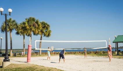 Beach Volleyball Match