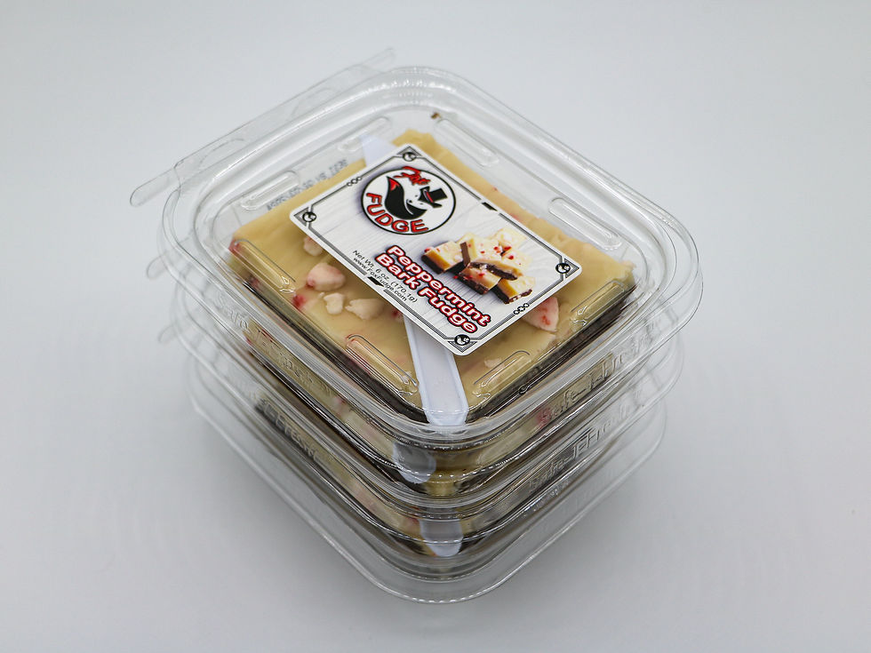 Thumbnail: Peppermint Bark Fudge (3-PACK) 18oz