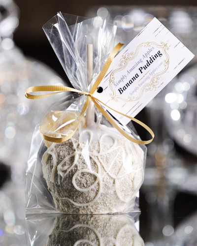 Banana Pudding White Chocolate Gourmet Caramel Apple | Simply
