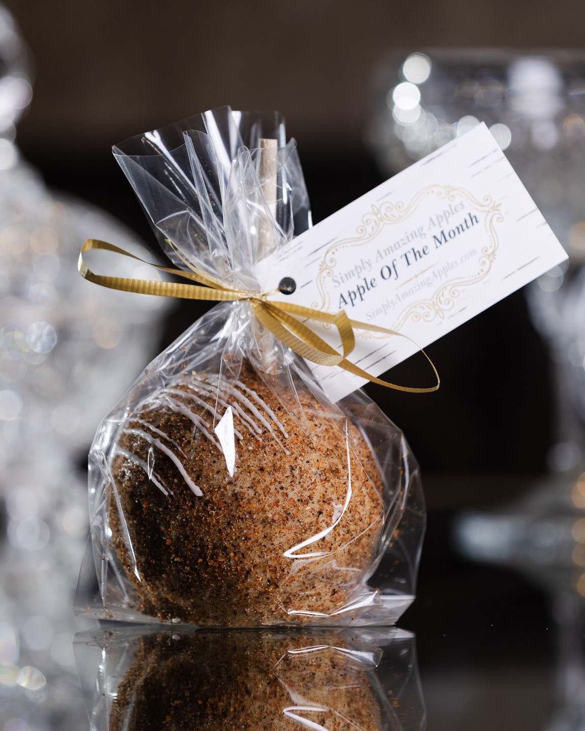 Tajin White Chocolate Gourmet Caramel Apple Packaging