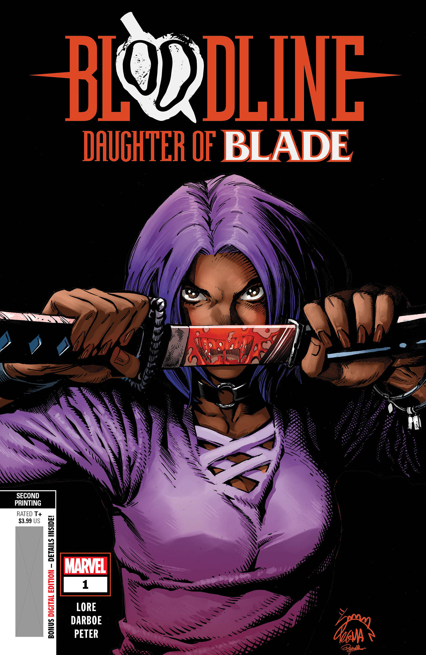 BLOODLINE: DAUGHTER OF BLADE 1 RYAN STEGMAN 2ND PRINTING VARIANT