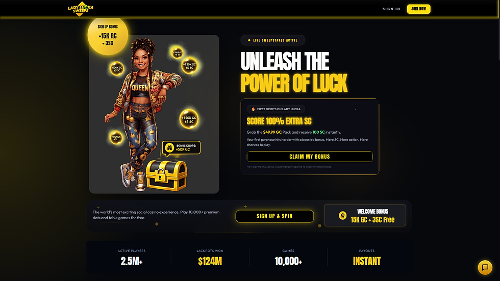 Lady Lucka homepage