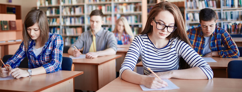 Students Taking Exams