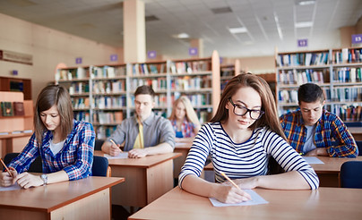 Students Taking Exams