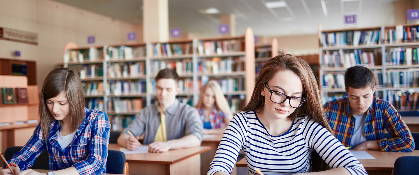 Students Taking Exams