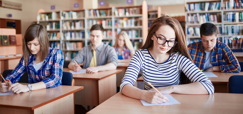 Students Taking Exams