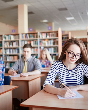 Students Taking Exams