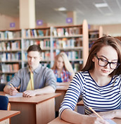 Students Taking Exam