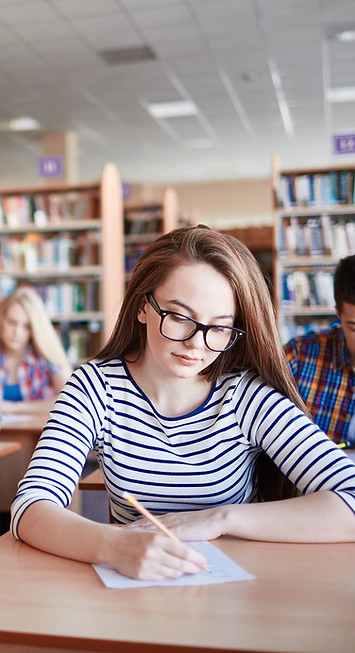 Students Taking Exam