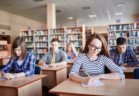 Students Taking Exams