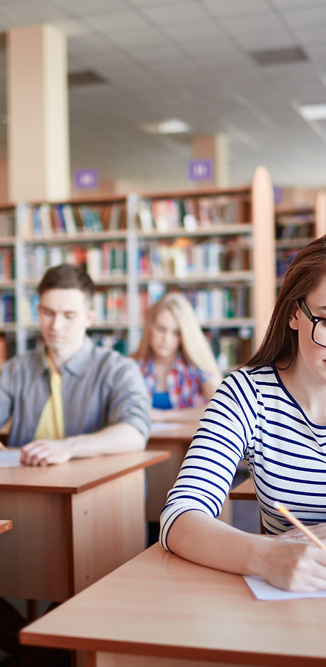 Students Taking Exams