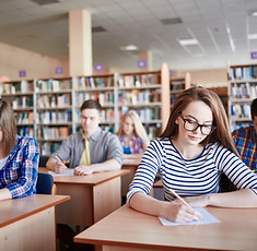 Students Taking Exams