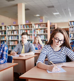 Students Taking Exams