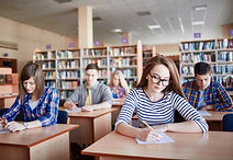 Students Taking Exams