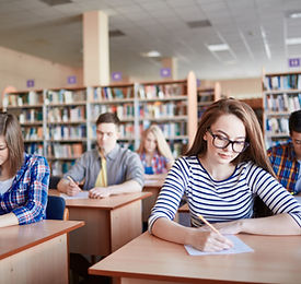 Students Taking Exams