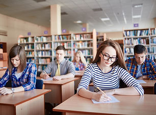 Students Taking Exams