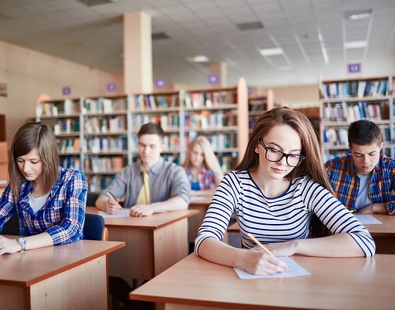 Students Taking Exams