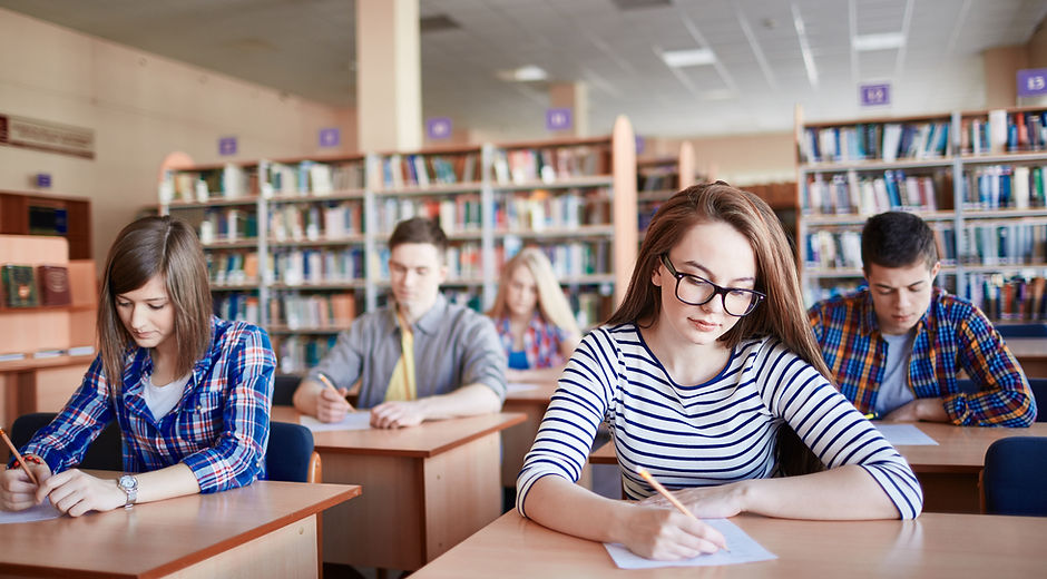 Students Taking Exams