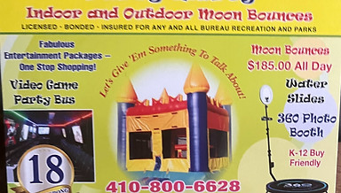 Party Marty's moon bounces, $185 all day