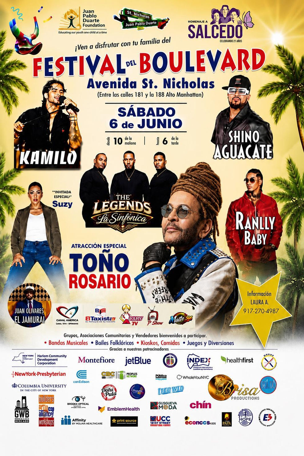 Today is the Day! Join the Juan Pablo Duarte Foundation for Festival del Boulevard 2026!