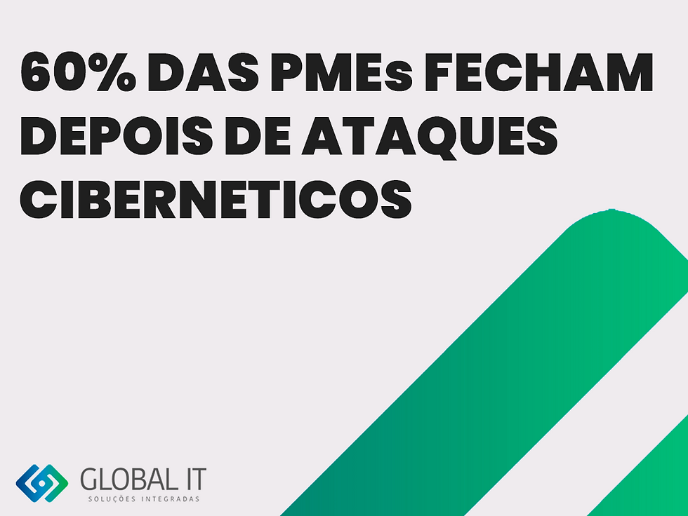 60% DAS PMEs FECHAM DEPOIS DE ATAQUE CIBERNETICO