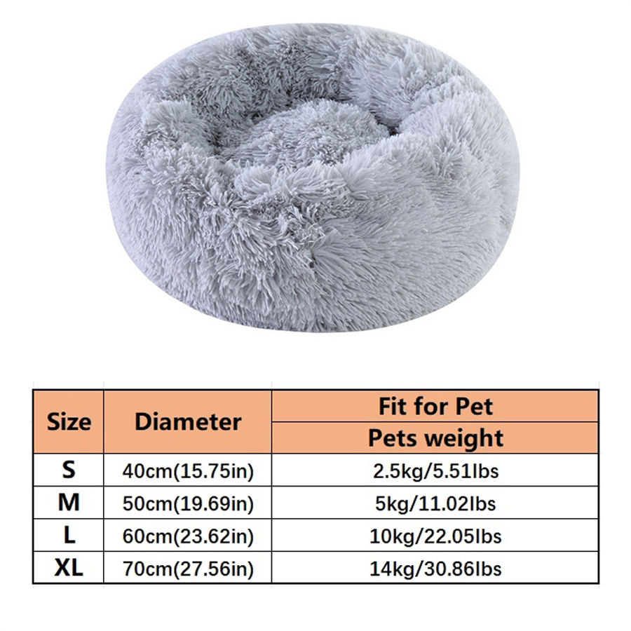 Thumbnail: Cama Redonda e Macia (Estilo Donut) para Pets – Lavável – Ideal para Cães 