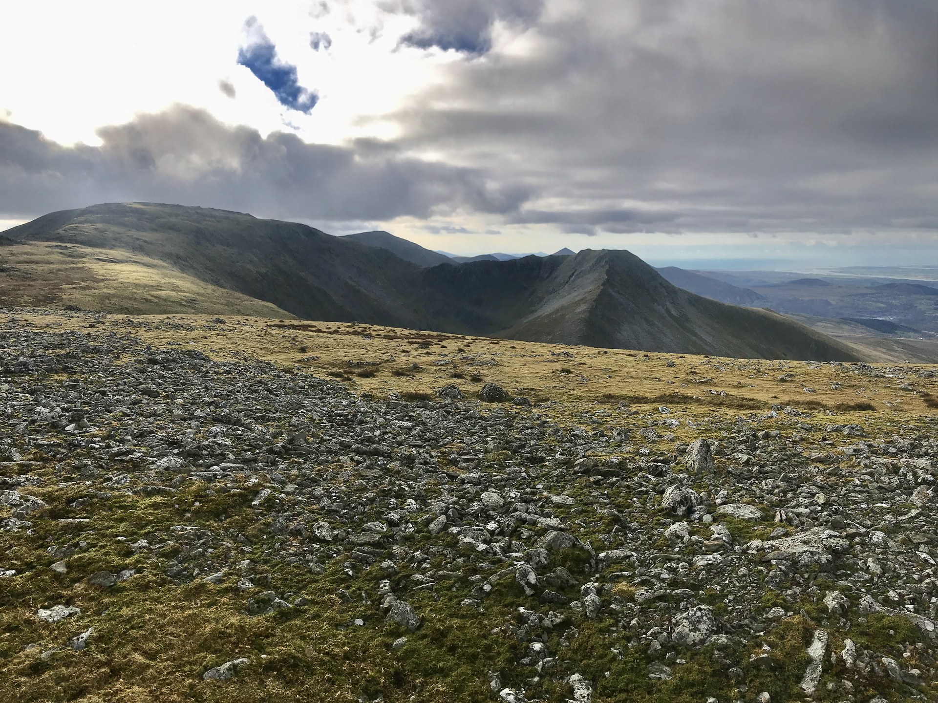 Views towards the Carneddau.