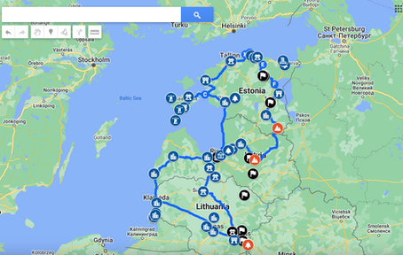 No 23, 24 and 25. Baltic Three Peaks - Estonia, Latvia and Lithuania. 