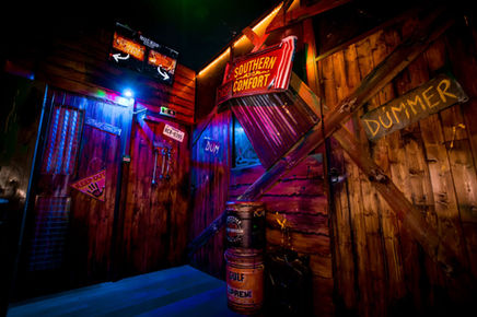 Southern Discomfort at Hounds. The UKs top rated best immersive company. Home of the best escape room in the UK. Top things to do for family, friends, couples, hen, stag and corporate teambuilding. Based in Crawley, West Sussex, near to Gatwick, London and Brighton. 