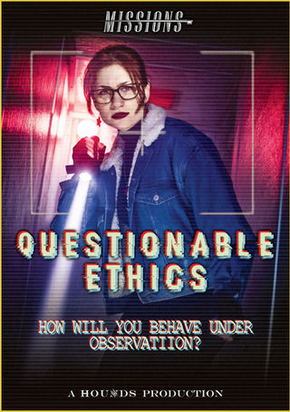 Questionable Ethics Mission at Hounds. The UKs top rated best immersive company. Home of the best escape room in the UK. Top things to do for family, friends, couples, hen, stag and corporate teambuilding. Based in Crawley, West Sussex, near to Gatwick, London and Brighton. 