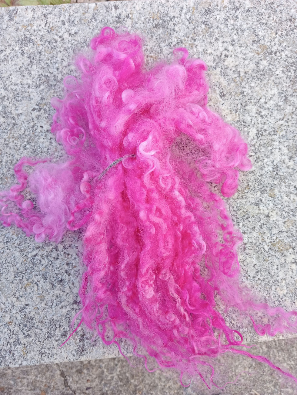 Thumbnail: Hand-dyed Wensleydale Curls