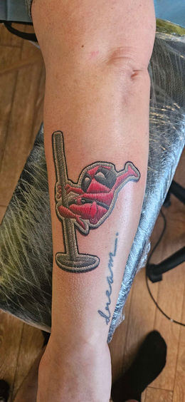 deadpool stripper patch tattoo