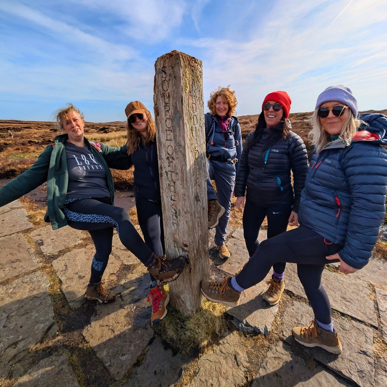 Hiker Girls LOVING Danner Boots at a sponsored event