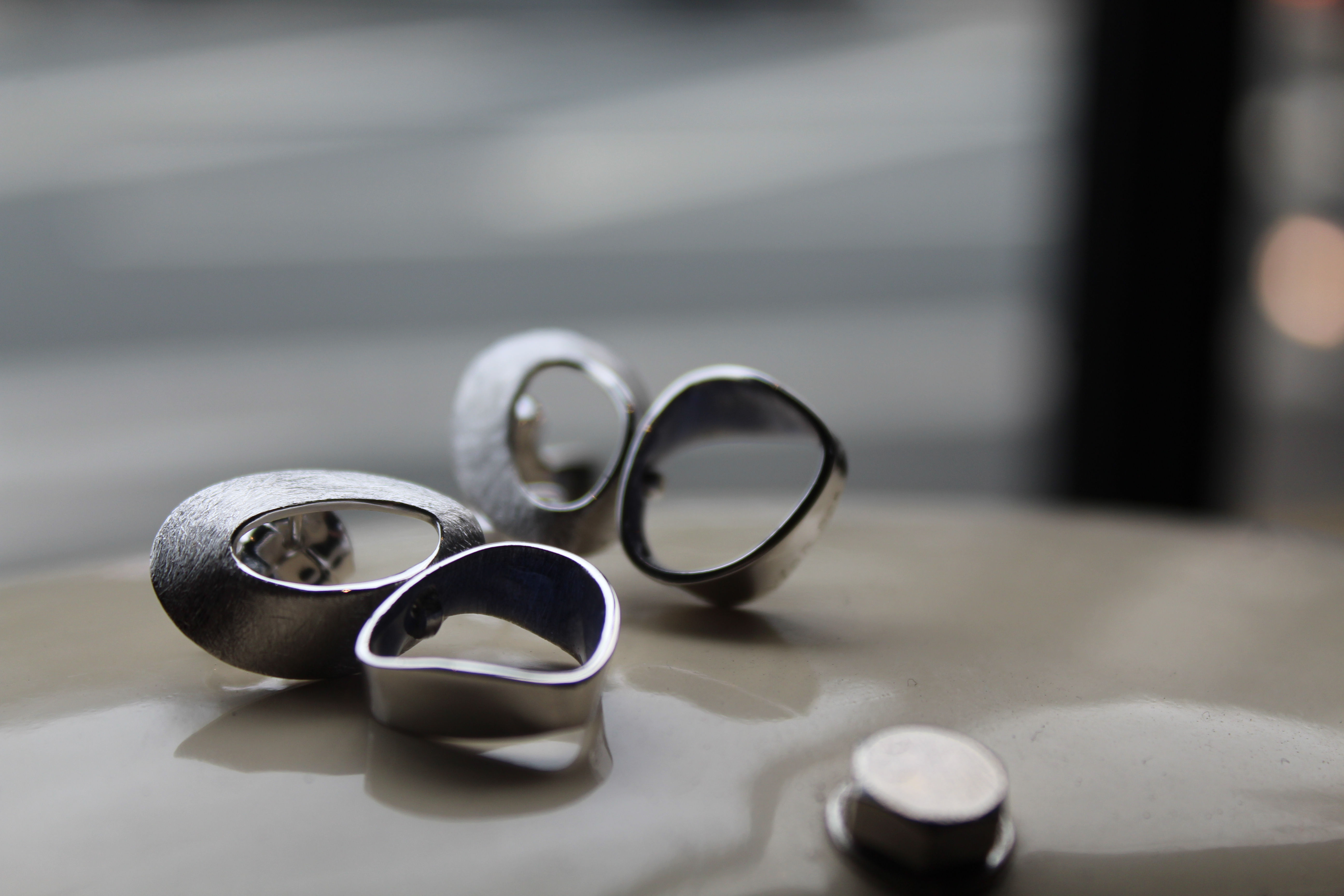 SIPHO Blue Enamel Earrings