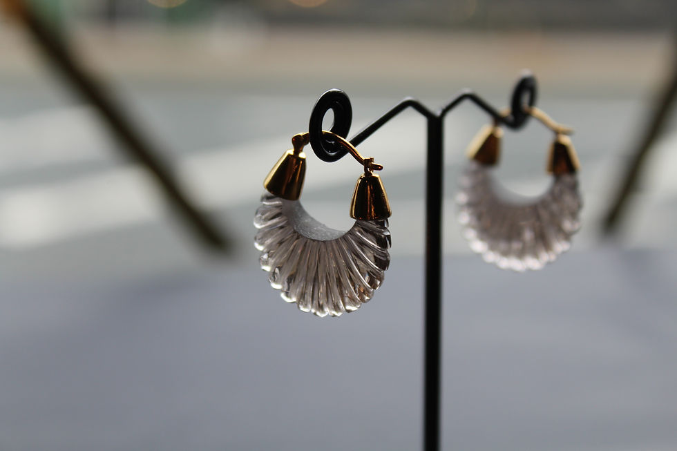 Thumbnail: Hydro Ridged Earring Smoke