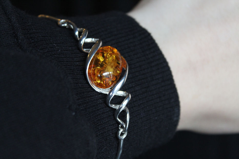Thumbnail: Amber Silver Bracelet