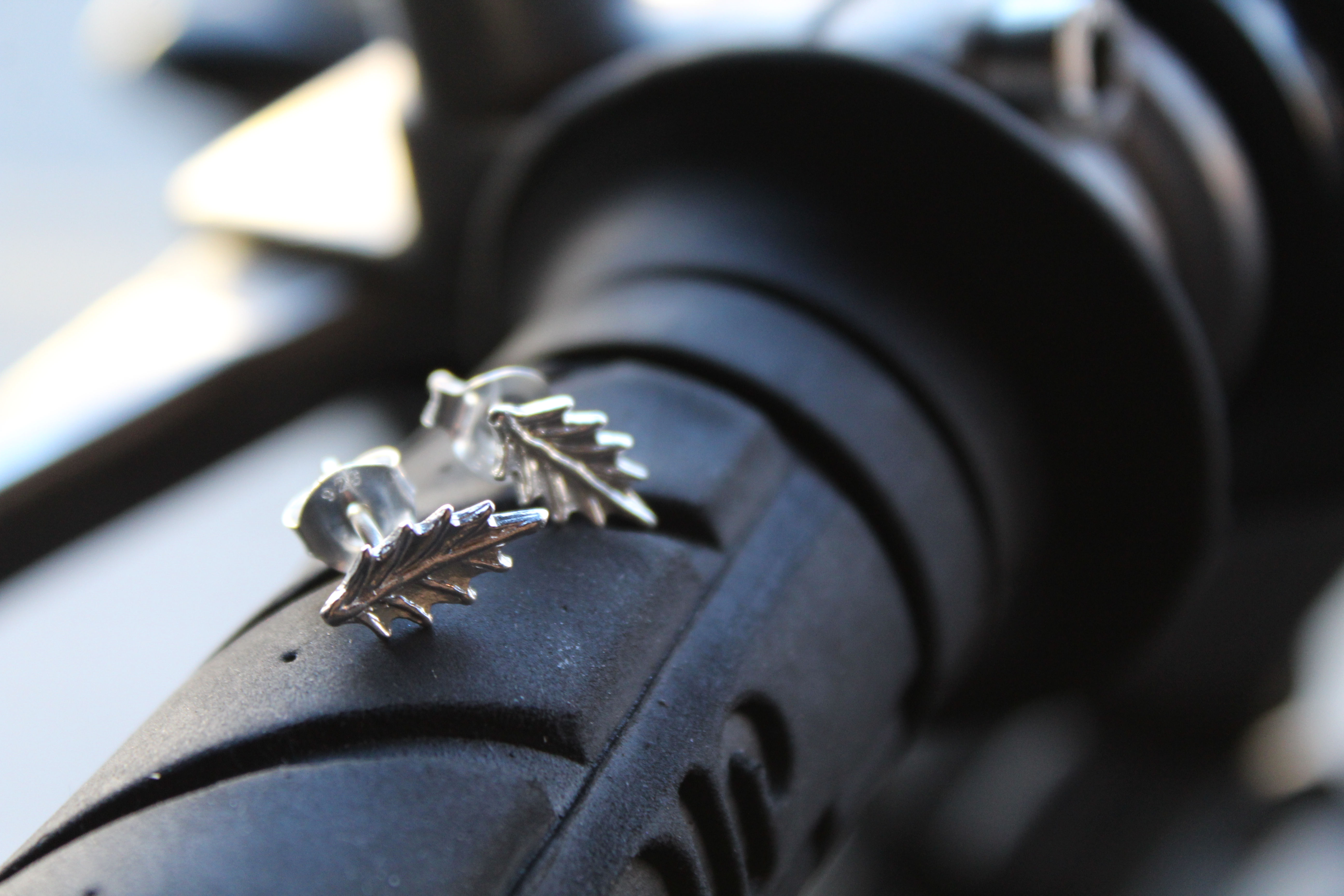 Holly Leaf Stud Earrings